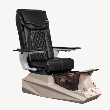 Professional DIAMOND DX Pedicure Chair for Salon & Spa - Electric Massage Nail Care Station with Adjustable Height & Footrest - Perfect for Manicure, Pedicure & Nail Treatments