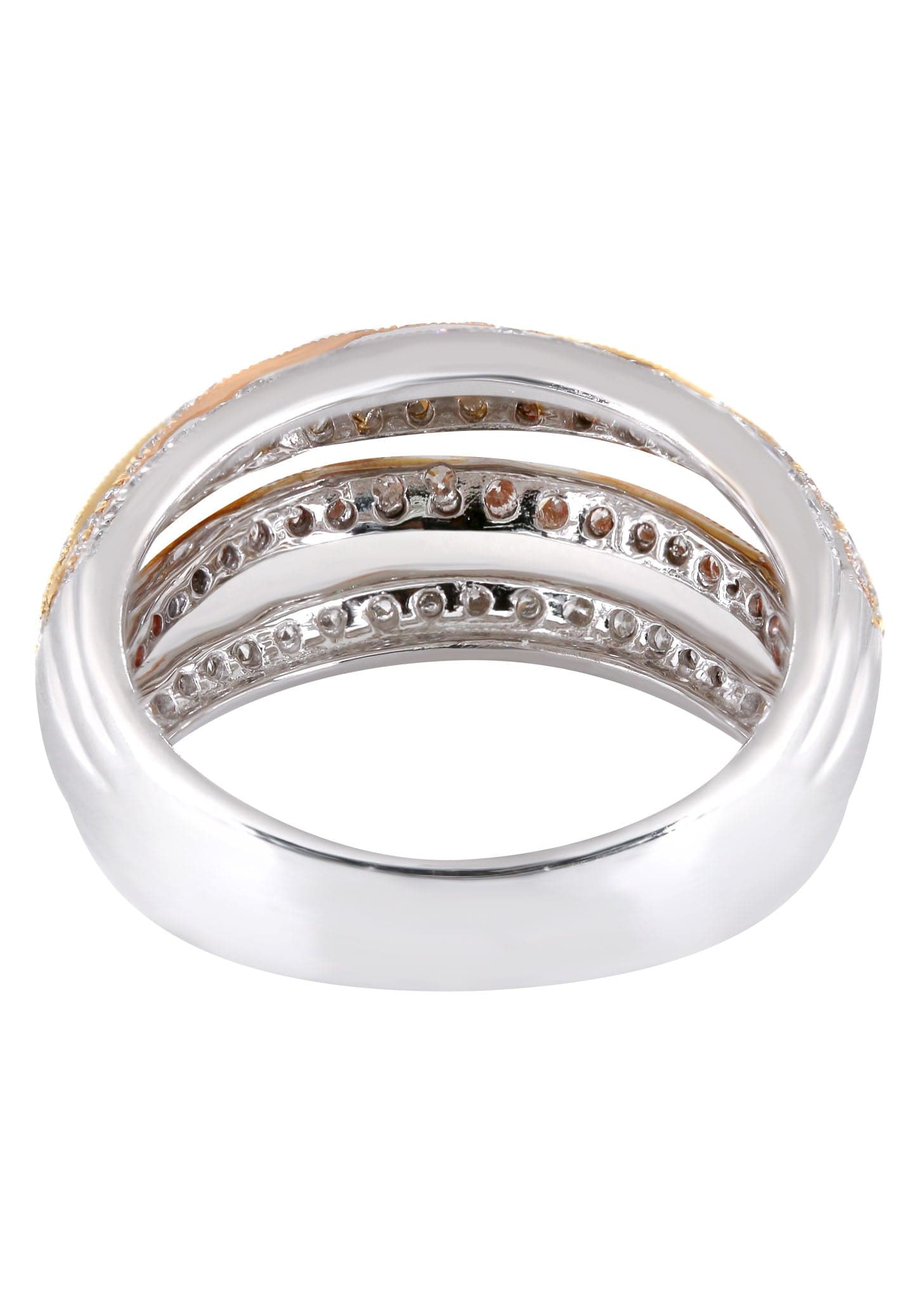 14K White Gold Ladies Diamond Cocktail Ring - 1.73 Carats Total Weight | 6.56 Grams | Elegant Party Jewelry for Women | Perfect for Evening Events, Weddings & Special Occasions