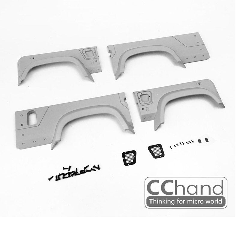1/10 Scale RC Off-Road Rock Crawler Car Plastic Hand Wheel Eyebrow for G2 D90 - DIY Upgrade Parts for Enhanced Grip & Realistic Driving Experience