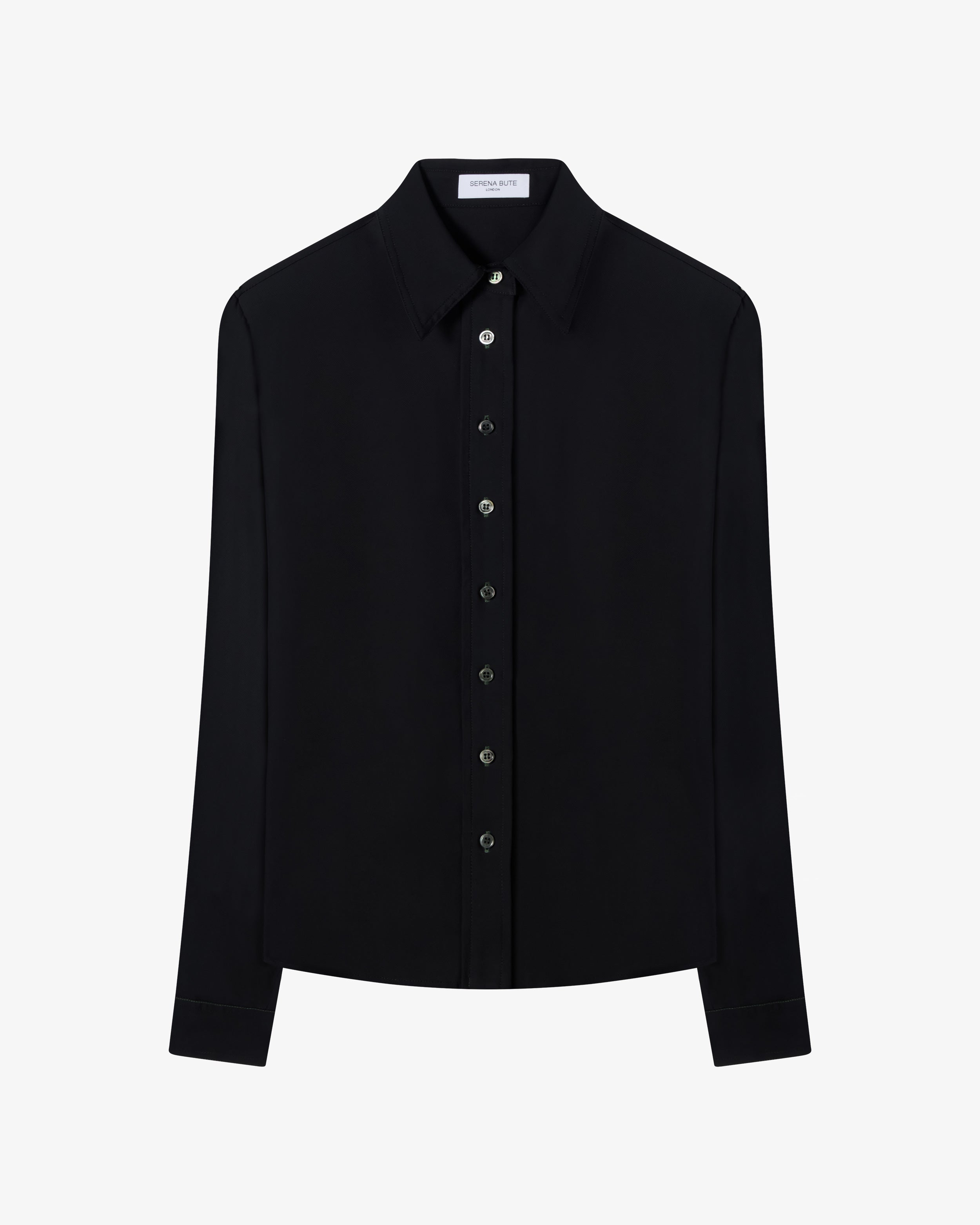 Serena Shirt for Women - Classic Black Button-Down Blouse | Perfect for Office Wear, Business Casual & Everyday Outfits