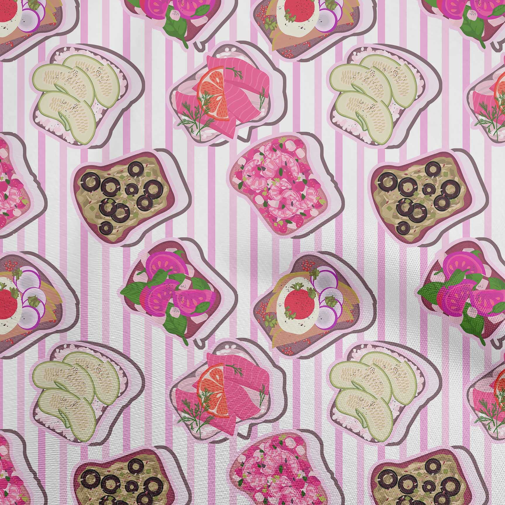 Premium 100% Cotton Poplin Twill Fabric - Light Pink Dress Material, 56 Inch Wide by The Yard | Perfect for DIY Food-Themed Dresses, Aprons & Kitchen Decor