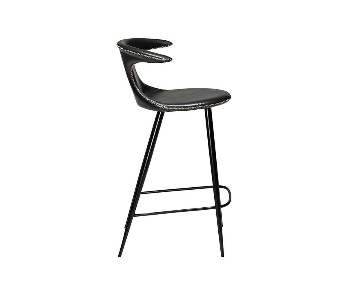 Drake Counter Stool - Modern Kitchen Bar Stools with Back Support, Adjustable Height for Breakfast Nook, Home Bar & Dining Room - Set of 2