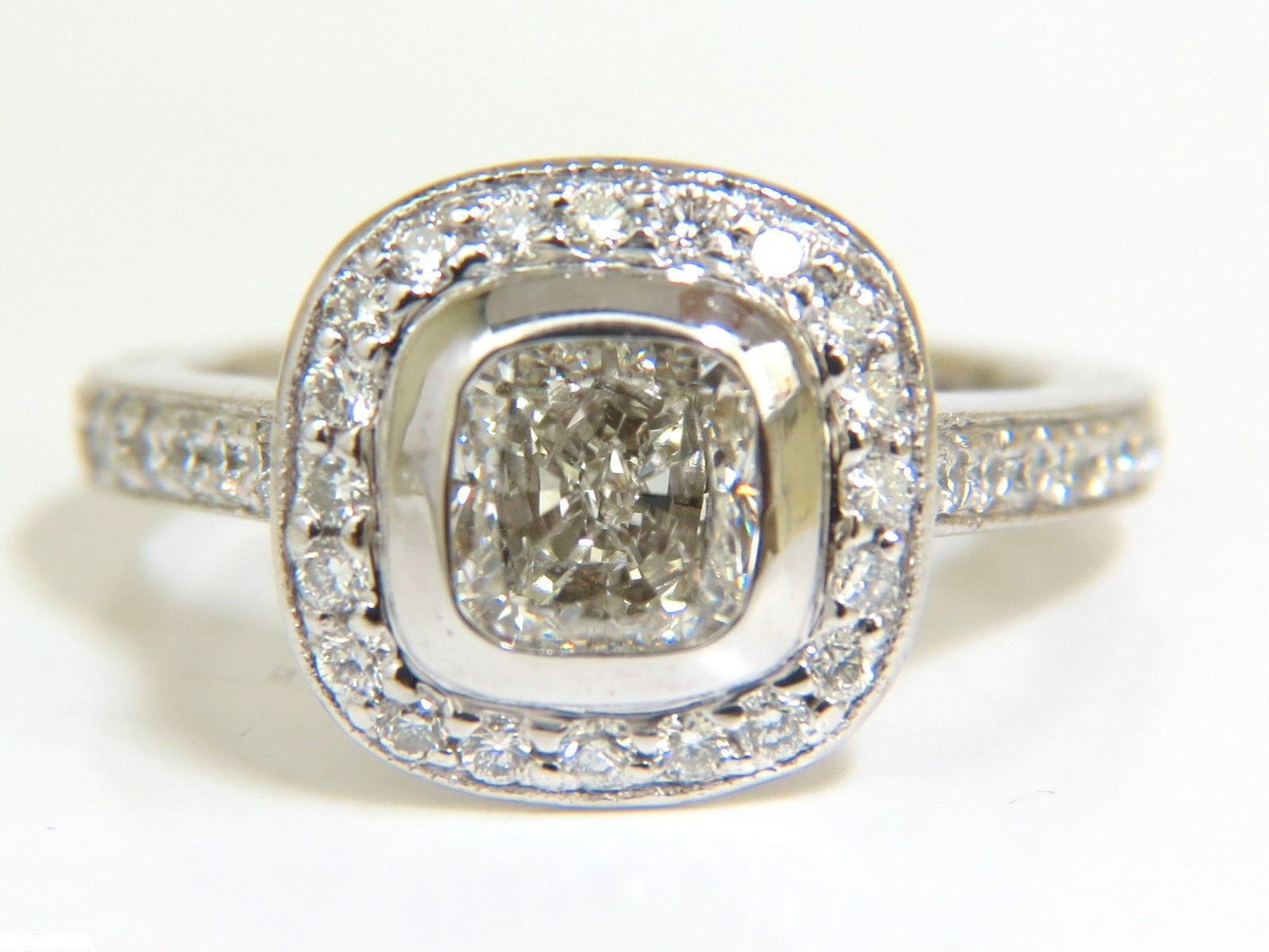 GIA Certified 2.63 Carat Halo Cushion Cut Diamond Engagement Ring in Platinum I/VS1 - Perfect for Proposals, Weddings & Anniversary Gifts