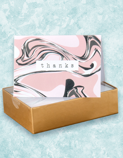 Elegant Abstract Marble Design Note Cards - Premium Stationery for Thank You Notes, Greetings & Invitations - Perfect for Weddings, Birthdays & Corporate Events