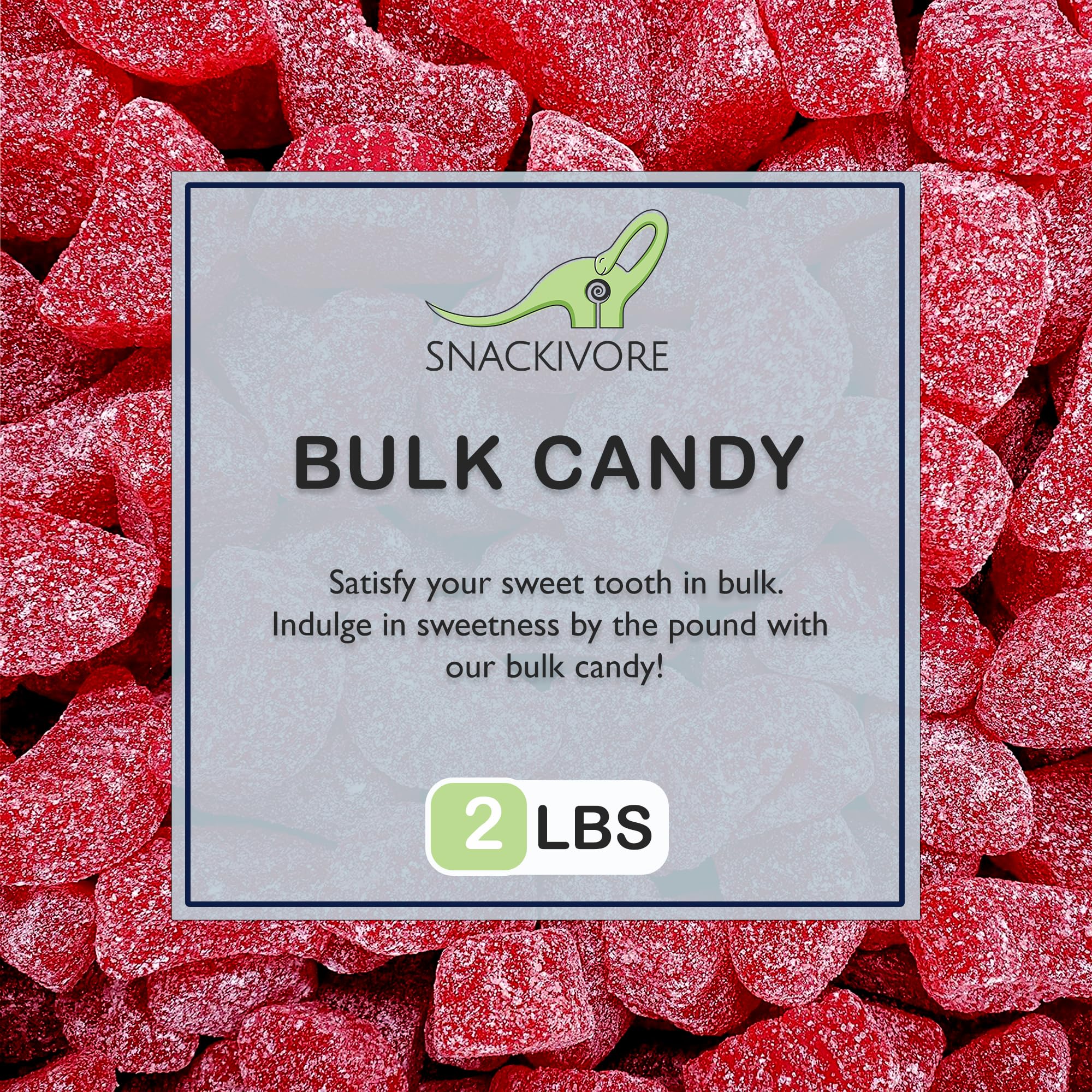 Bulk Cherry Slices Candy - 2LB Bag of Cherry Gummies & Jelly Fruit Slices - Sweet & Tangy Cherry Flavored Candy for Parties, Snacking & Gift Baskets