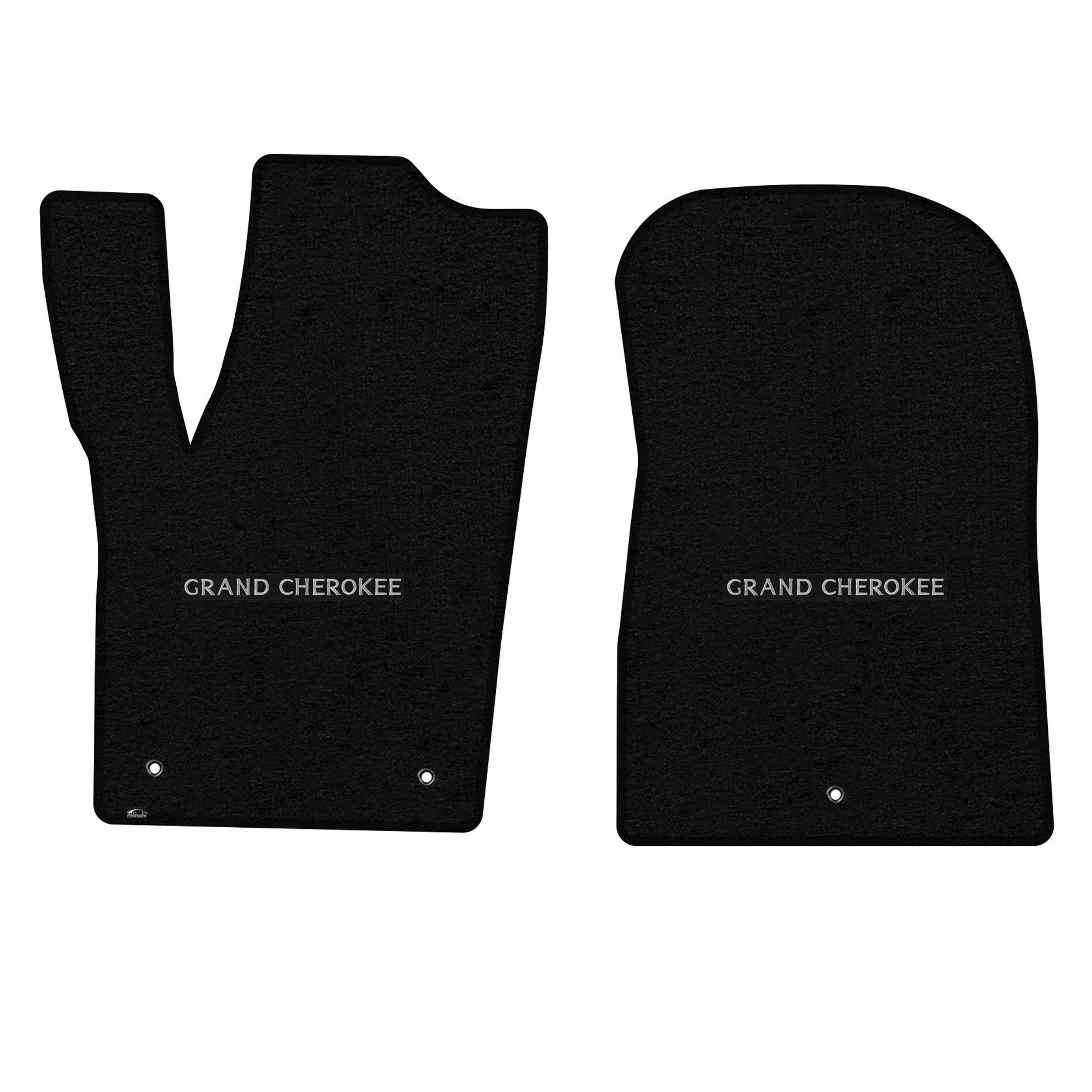 Premium Custom-Fit Carpeted Floor Mats for Jeep Grand Cherokee 2011.5-2012 - Black 2PC Luxury Car Floor Liners | All-Weather Protection & Enhanced Interior Style for SUVs