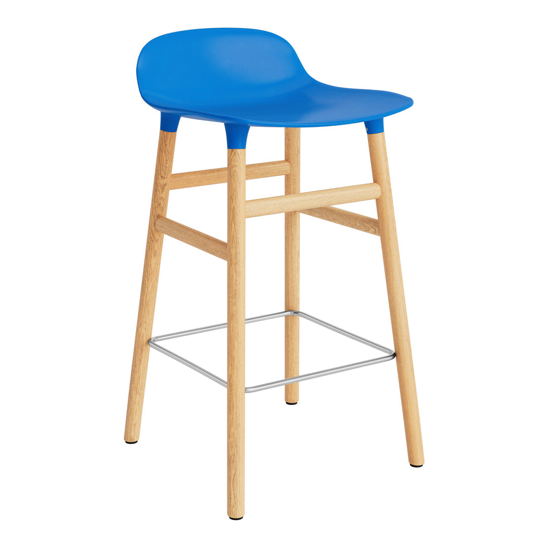Modern Wooden Counter Stool with Sturdy Wood Legs - Perfect for Kitchen Islands, Bars, and Breakfast Nooks