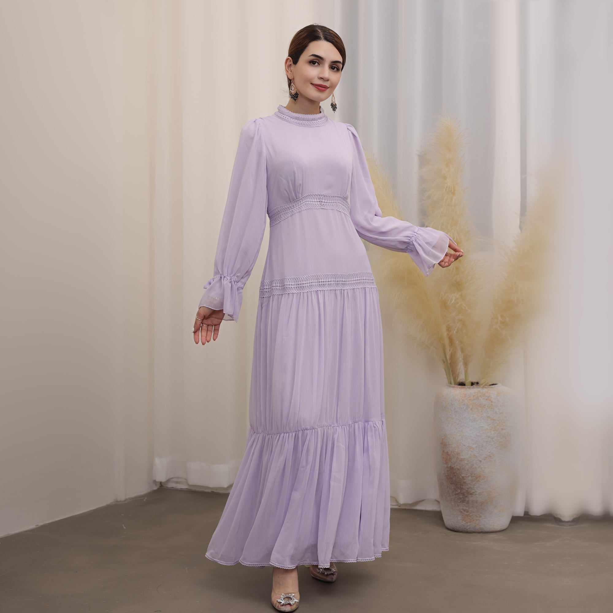 Dalila Maxi Dress in Lavender - Flowy Long Summer Dress for Women, Beach Wedding & Vacation Outfit