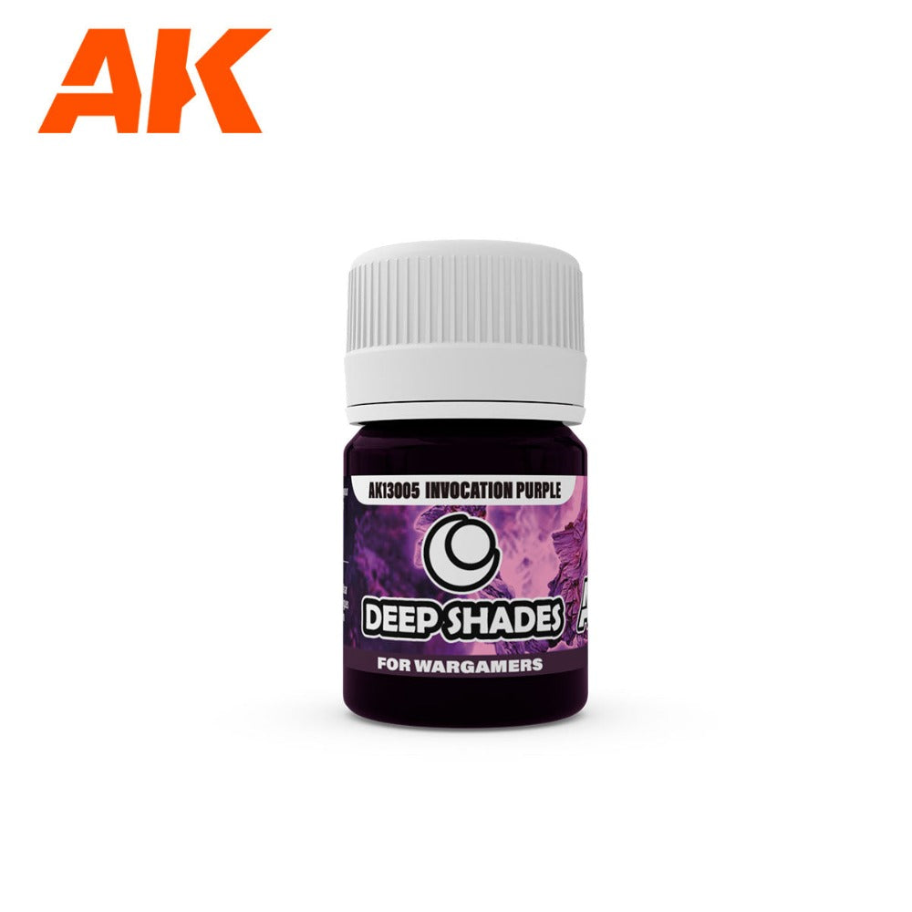AK Interactive AK13005 Wargame Deep Shades Invocation Purple 30ml Acrylic Paint - Miniature Painting for Warhammer, D&D, and Tabletop Gaming Scenes