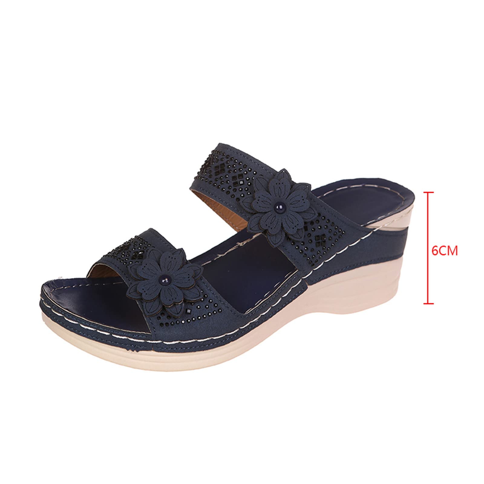 WILLBEST Women's Orthopedic Leather Flip Flops - Comfortable Summer Sandals with Arch Support for Beach, Pool & Casual Wear - Black Sporty Flat Sandals for Women