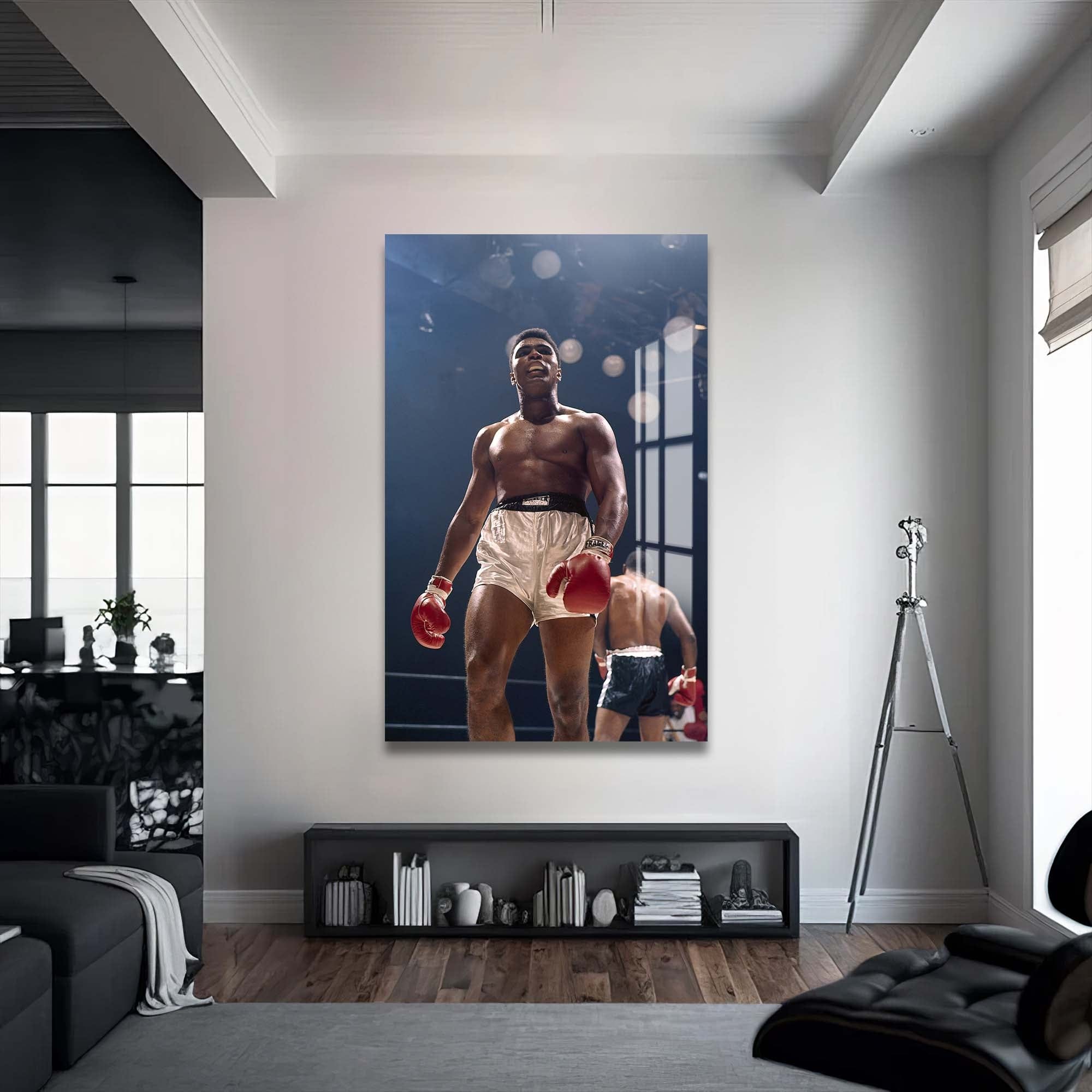 Vintage Muhammad Ali vs Floyd Patterson Boxing Match Poster - Collectible Sports Memorabilia for Fans & Home Gym Decor