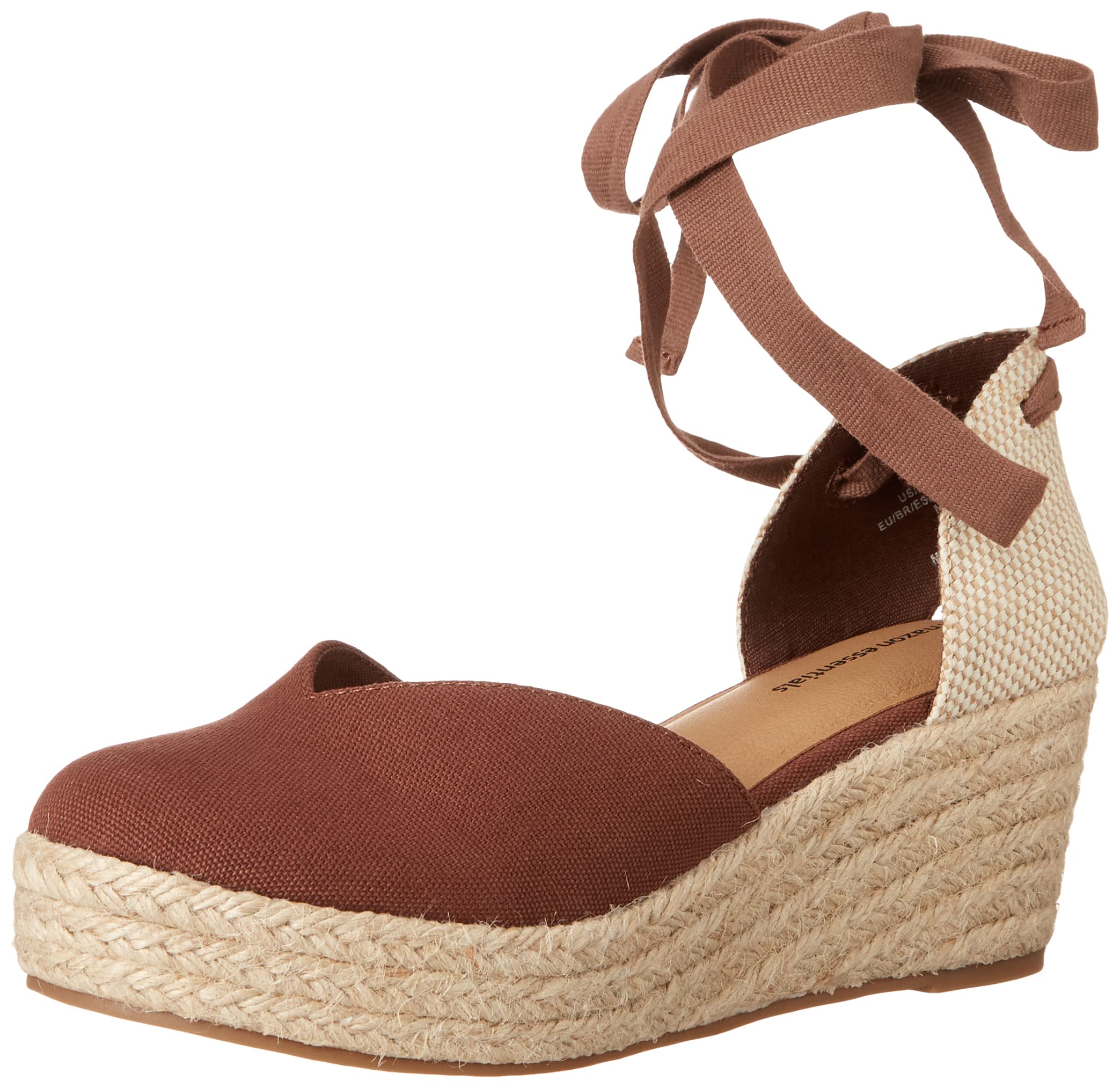 Amazon Essentials Women's Mid Wedge Espadrille Shoes - Comfortable Casual Summer Sandals for Women | Perfect for Beach, Vacation & Everyday Wear