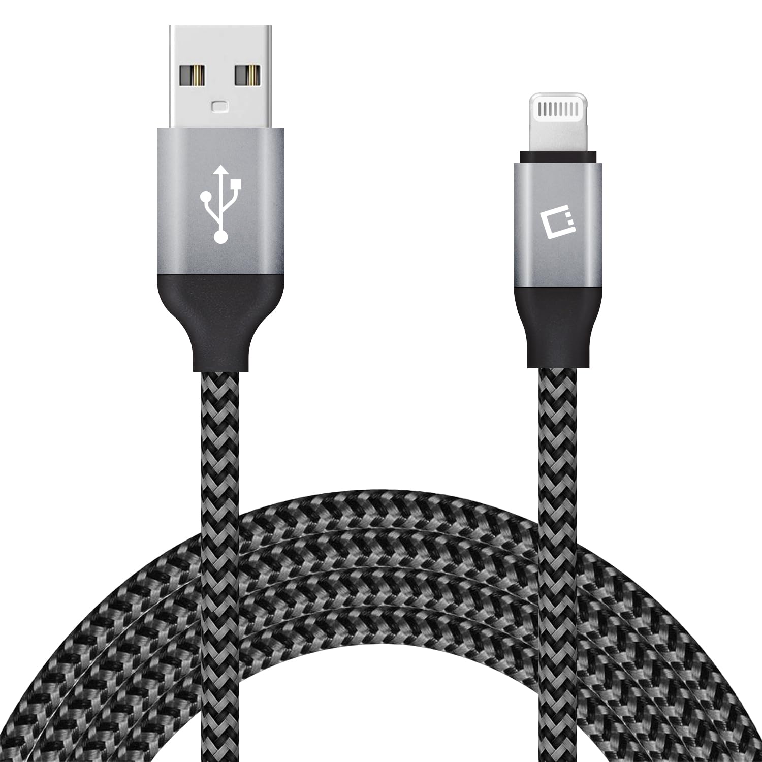 Premium Braided Lightning Cable 10FT - Fast Charging & Sync Data Cable for iPhone 14 Pro Max/13/12/11/SE/XS, iPad Pro/Air/Mini, AirPods - Durable Nylon iPhone Charger Cord for Home, Office & Travel