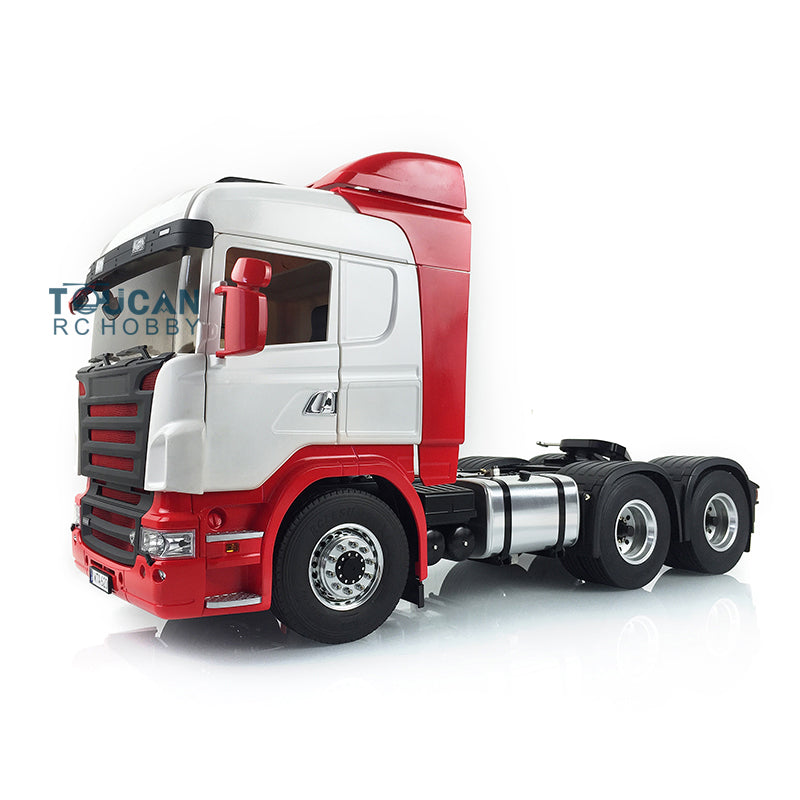 1/14 Scale LESU RC 6x6 Metal Chassis Tractor Truck Model - DIY Off-Road Simulation Vehicle with Painted Cabin, Lock Differential & Servo Motor - Perfect for Hobbyists and RC Enthusiasts (Ideal for Crawling, Trail Adventures & Collection Display)