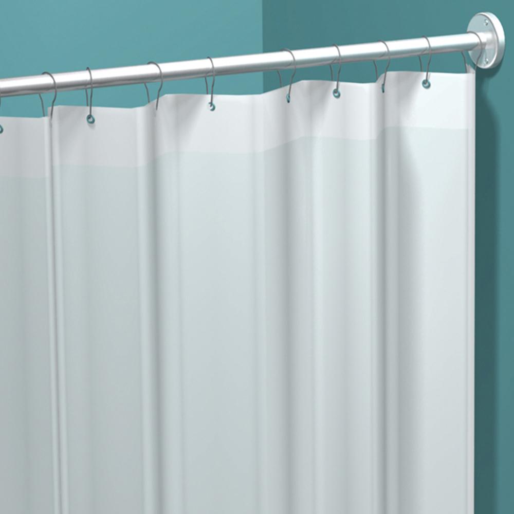 ASI 1200 V42 White Vinyl Shower Curtain 42 Inches Wide x 72 Inches Long - Waterproof Bathroom Decor for Modern Homes