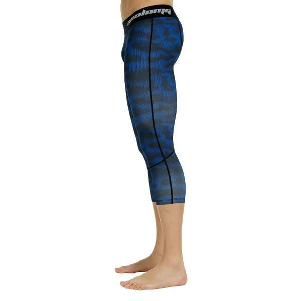 High-Performance 3/4 Compression Tights for Running, Workout & Recovery - Women's/Men's Athletic Leggings for Sports & Fitness Training