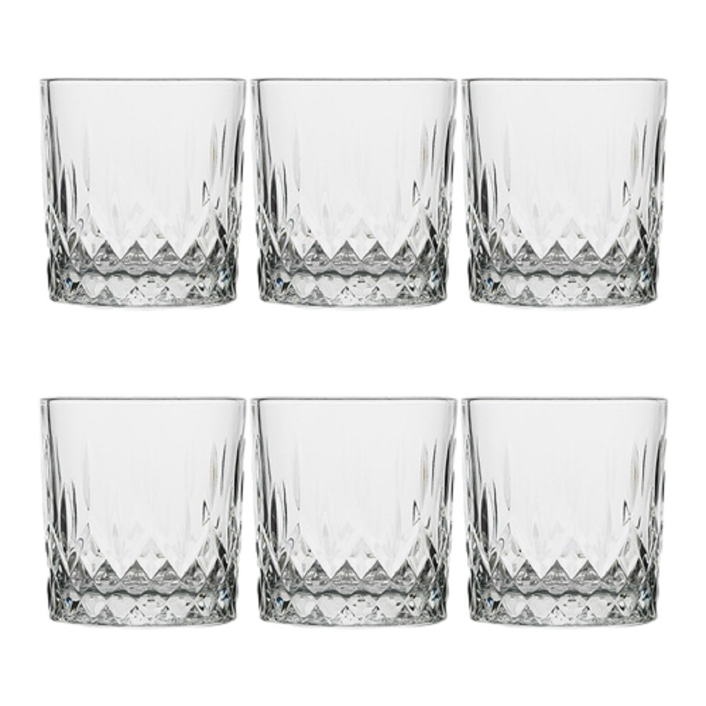 Eco-Friendly Reusable 300ml Glass Tumblers Set of 6 - Perfect for Coffee, Tea, Smoothies & Office/Home Use