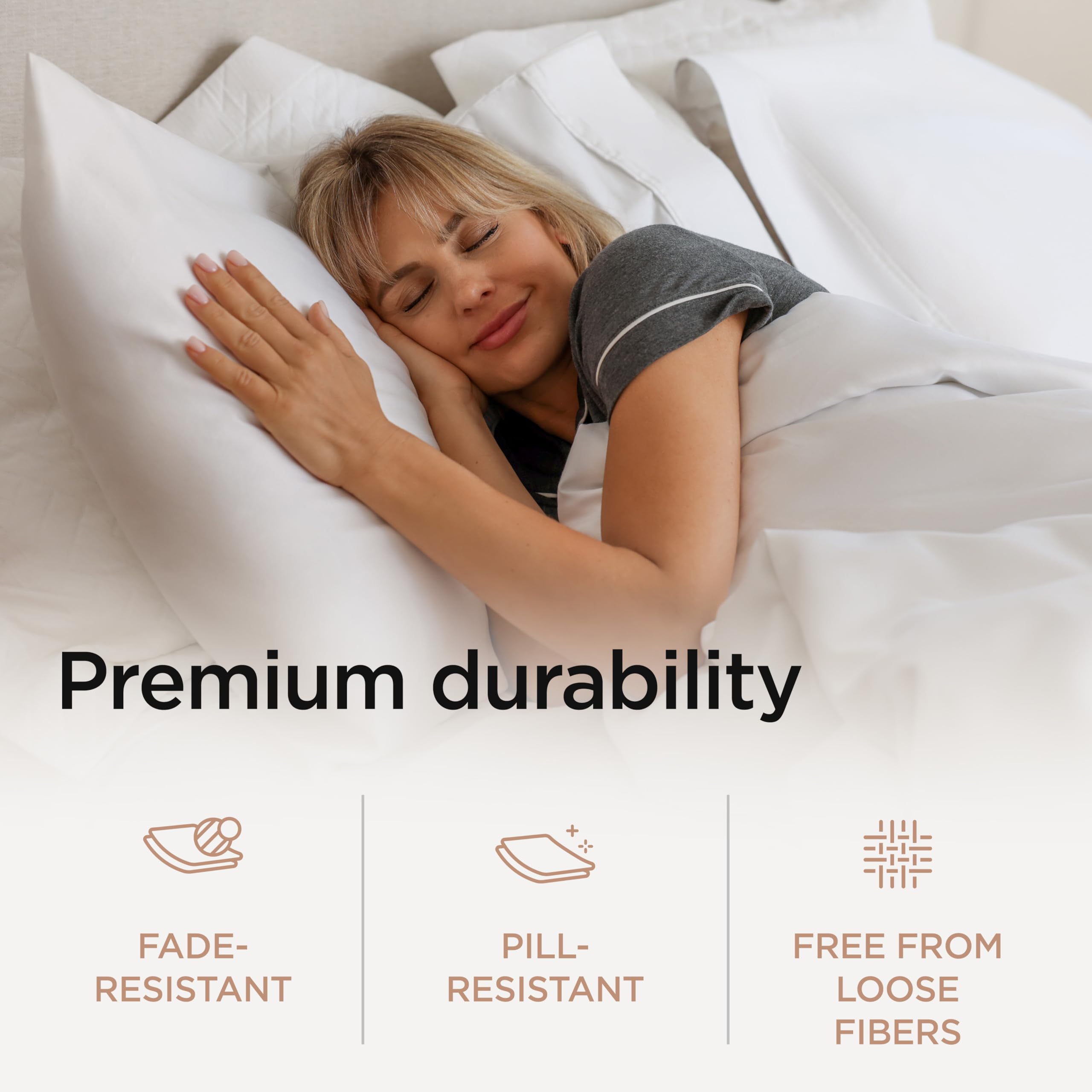 Premium 100% American Supima Cotton King Size Sheets - 1000 Thread Count, 4-Piece Luxury Bedding Set, Ultra Soft Sateen Weave, 17