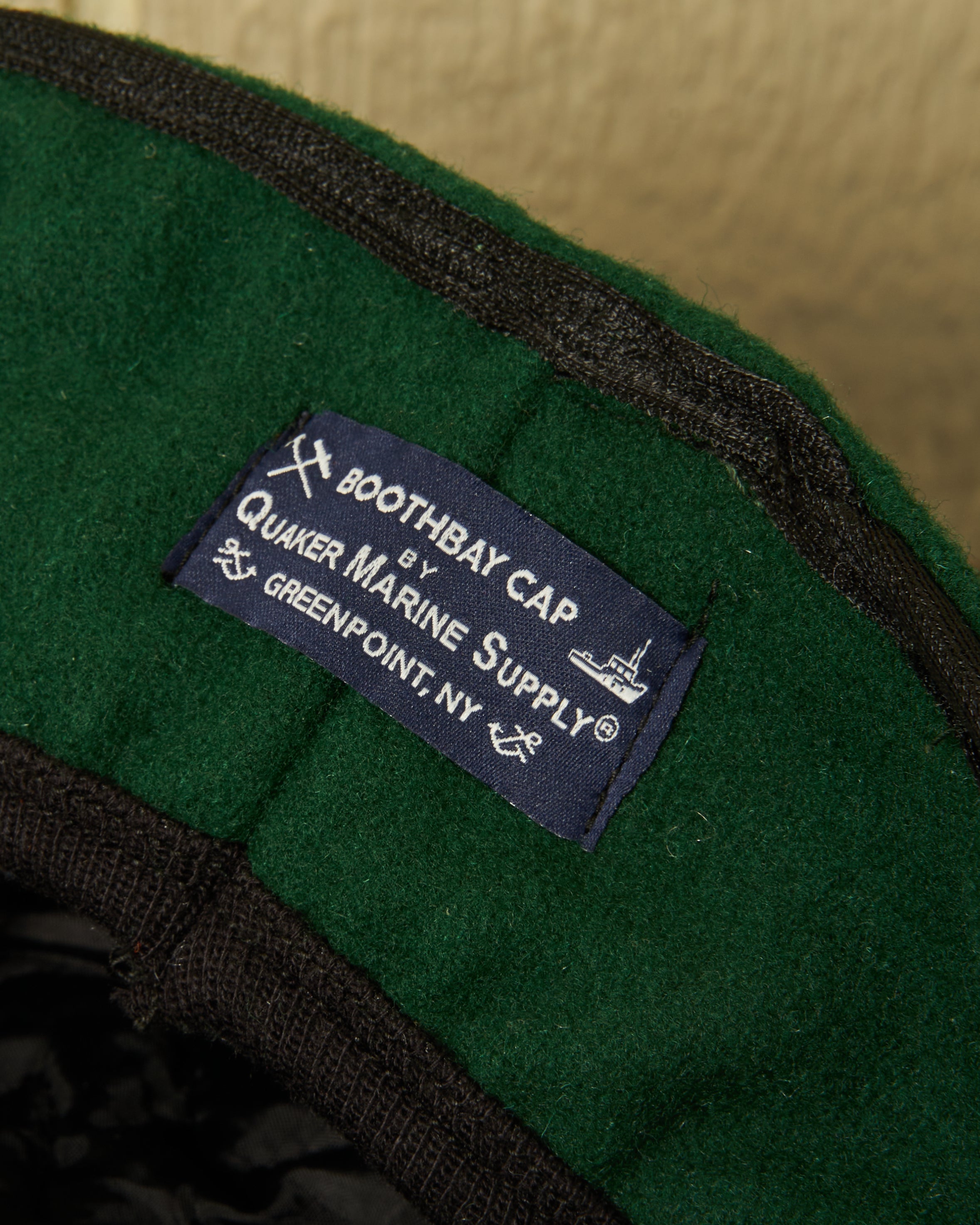 Boothbay Cap in Green Melton Wool - Classic Wool Winter Hat for Men & Women - Perfect for Outdoor Activities, Hiking, and Cold Weather Fashion