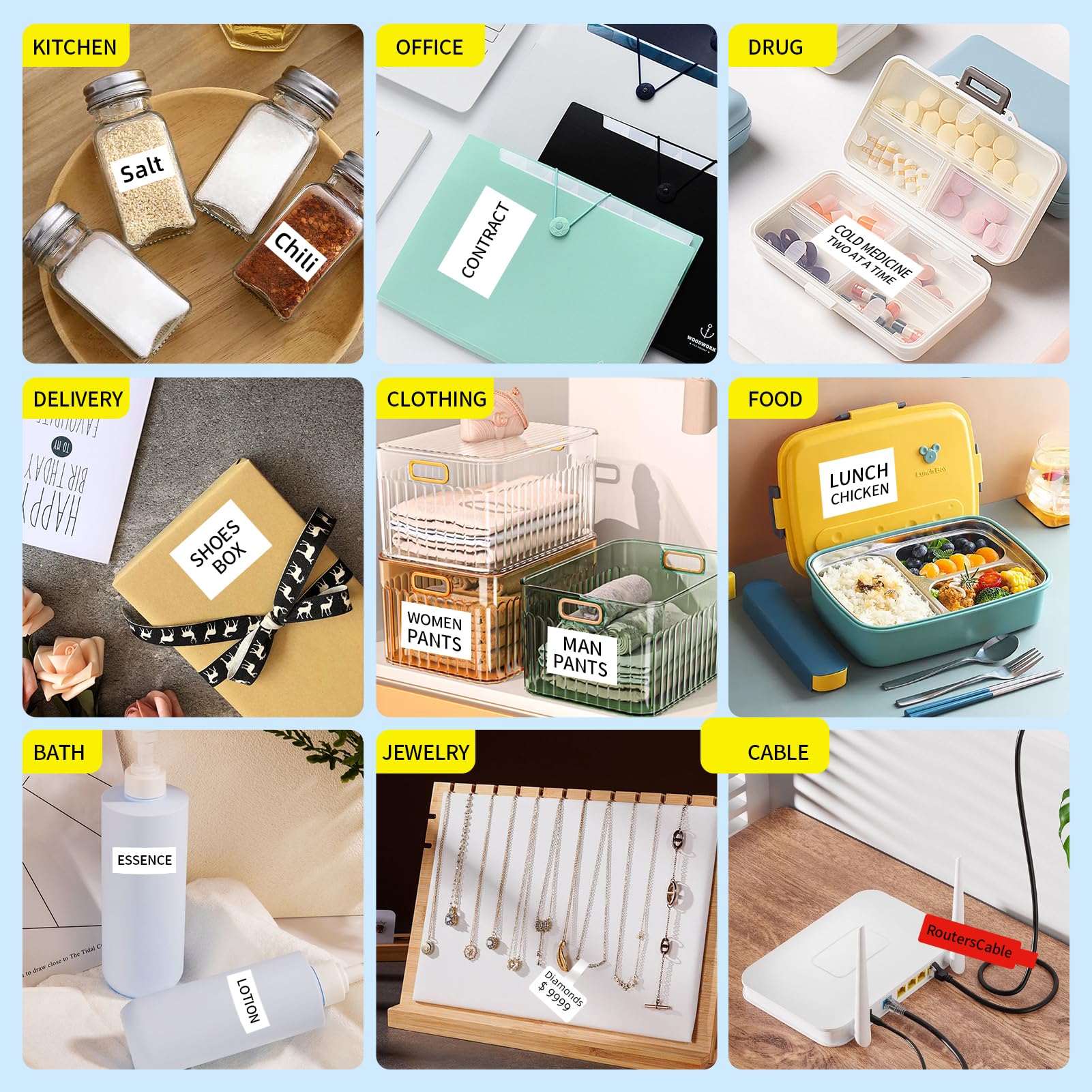 Self-Adhesive Multi-Purpose Labels 20x10mm (0.8