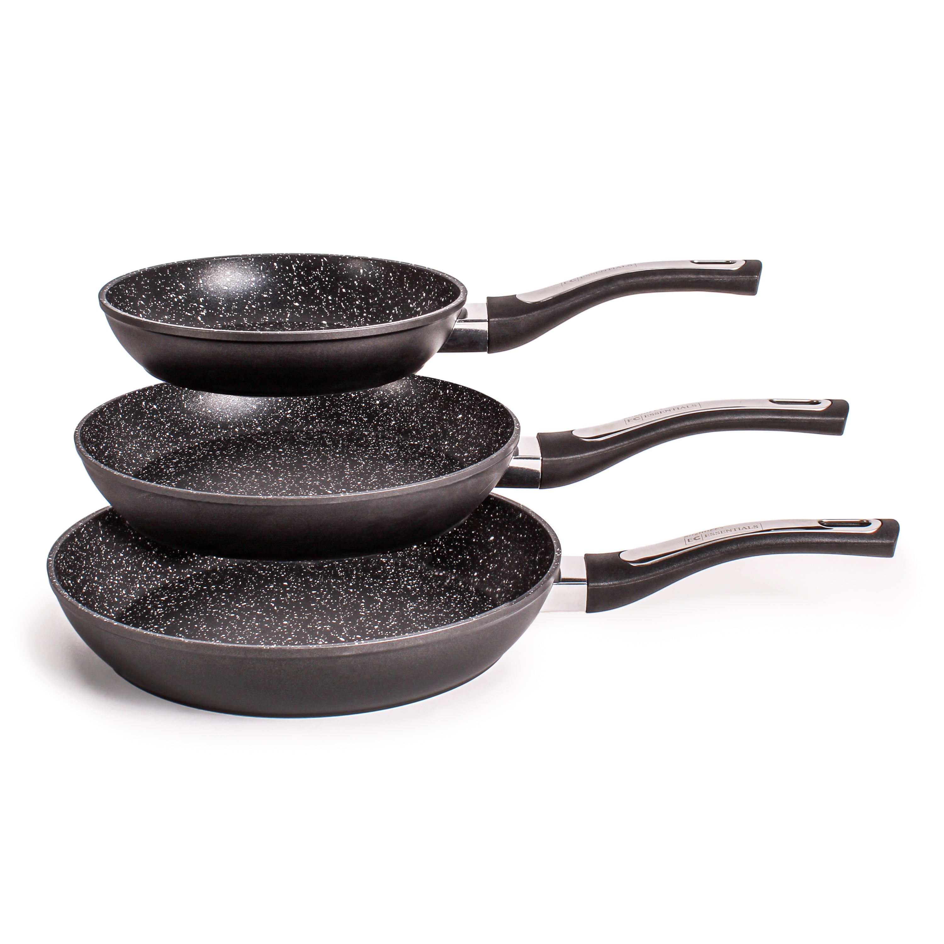 BergHOFF Essentials Nonstick 10-Inch Aluminum Fry Pan - Lightweight & Durable Skillet for Perfect Sautéing, Frying & Cooking - Ideal for Home Kitchen, Camping & Outdoor Cooking