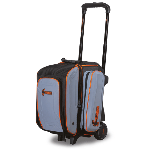 Hammer Gauntlet Double Roller Grey Bowling Bag - Premium 2-Ball Rolling Tote for League & Tournament Play