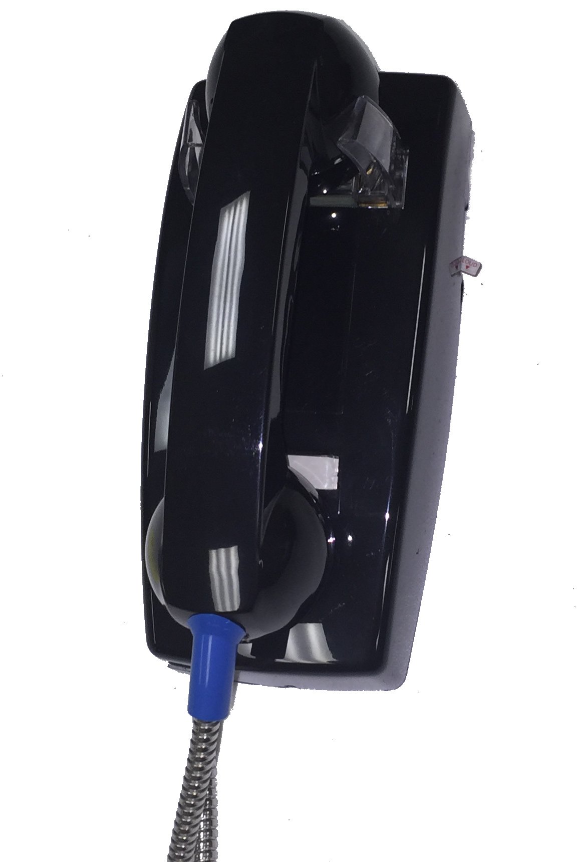 255400ARCNDL Vintage Wall Phone with Armored Cord - Retro Home Decor & Landline Telephone for Office, Kitchen, or Classic Home Décor