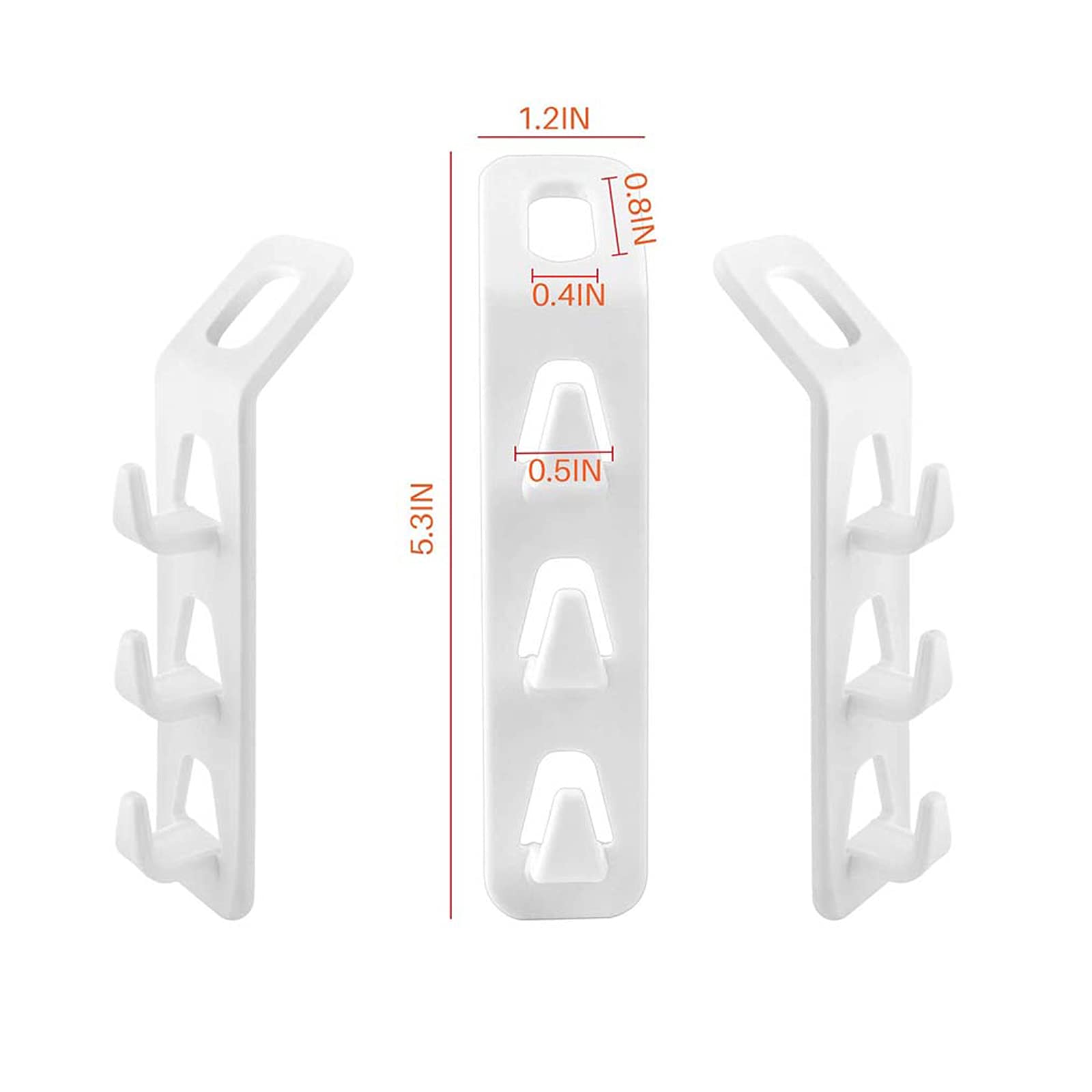 8Pcs Multi-Layer Cascading Clothes Hangers - Space Saving Closet Organizer with Foldable Design for Pants, Scarves & Ties Storage - Perfect for Small Closets, Wardrobes & Dorm Rooms