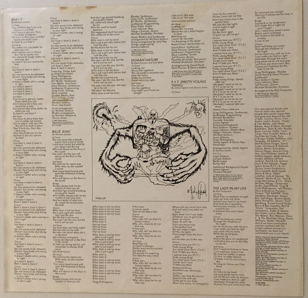Michael Jackson Thriller Vinyl LP Album Gatefold Cover VG+ Condition - Perfect for Collectors & Music Lovers