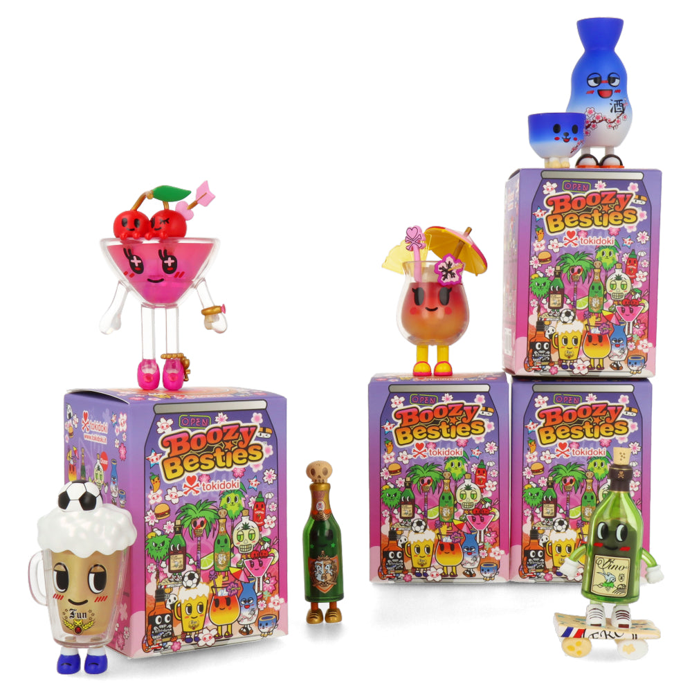 Boozy Besties Tokidoki Collectible Figures - Cute & Unique Anime-Inspired Decor for Home, Office, or Party Gifts