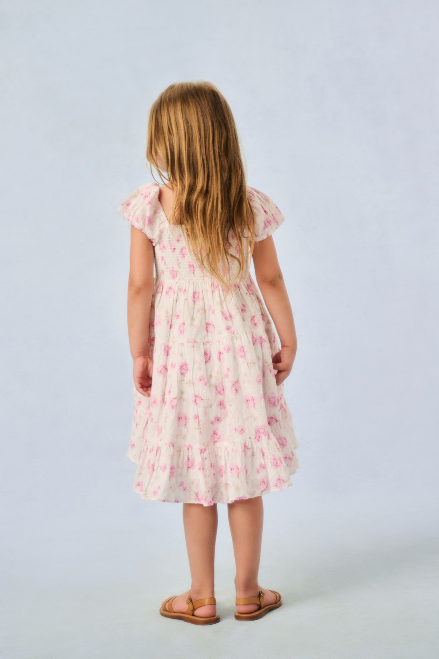 Sterling Dusk Girls Muriella Floral Print Dress - Elegant & Comfortable for Parties, Weddings & Special Occasions