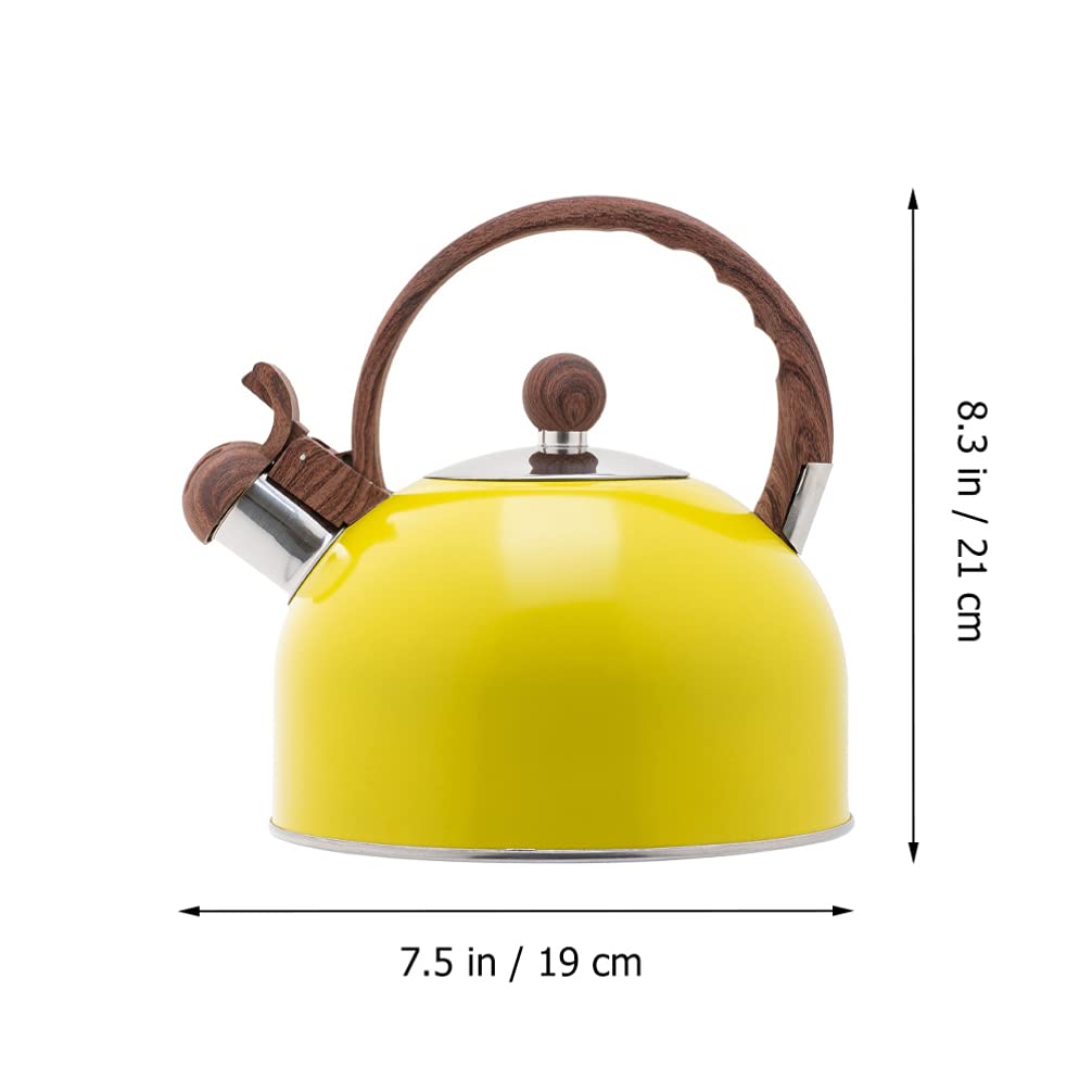 Hemoton 1-Piece Stainless Steel Stovetop Kettle - Camping & Home Use Tea Kettle, Iron Mug for Coffee, Espresso & Travel - Durable & Practical Water Dispenser for Outdoor Adventures & Kitchen Use