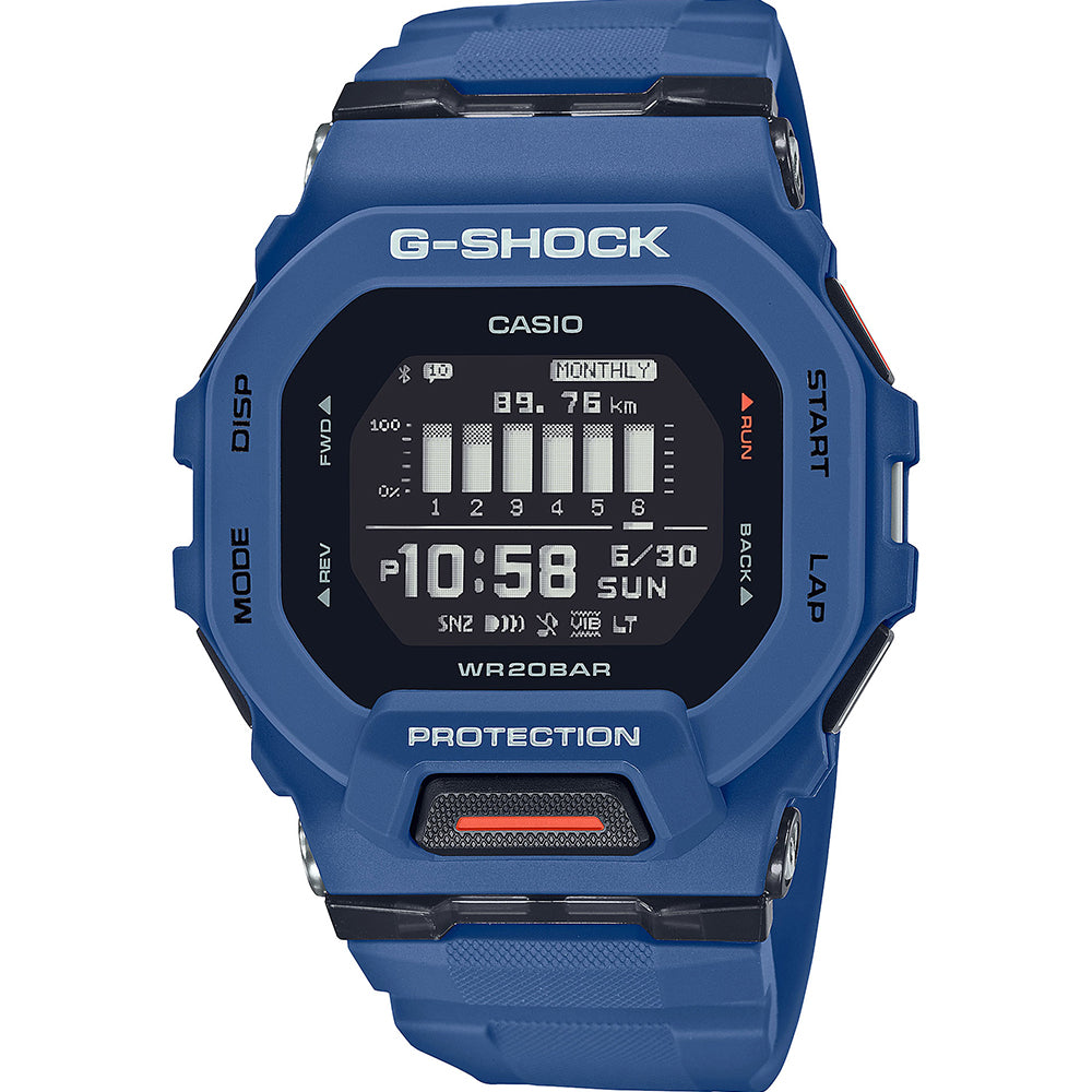Casio G-Shock GBD200-1 2D G-Squad Digital Sports Watch with Step Tracker & Heart Rate Monitor - Perfect for Running, Hiking & Outdoor Adventures