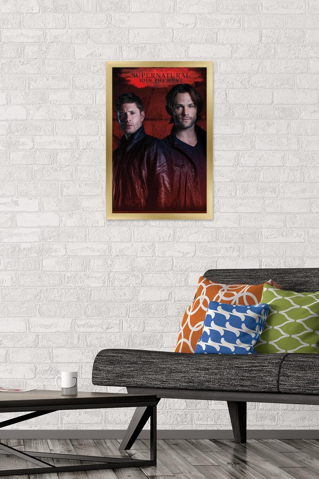 Supernatural TV Show Red Wall Poster - 14.725