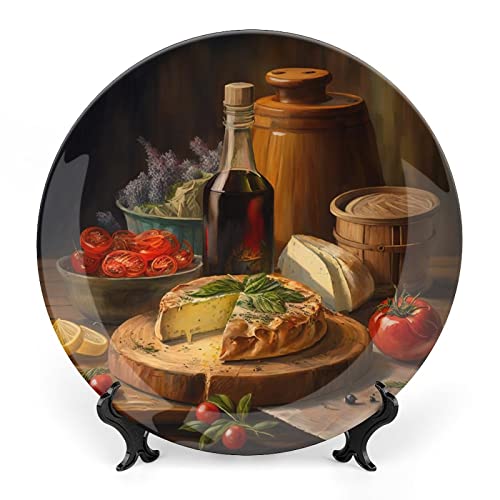 Liquor, Tomato & Bread Foods Oil Painting