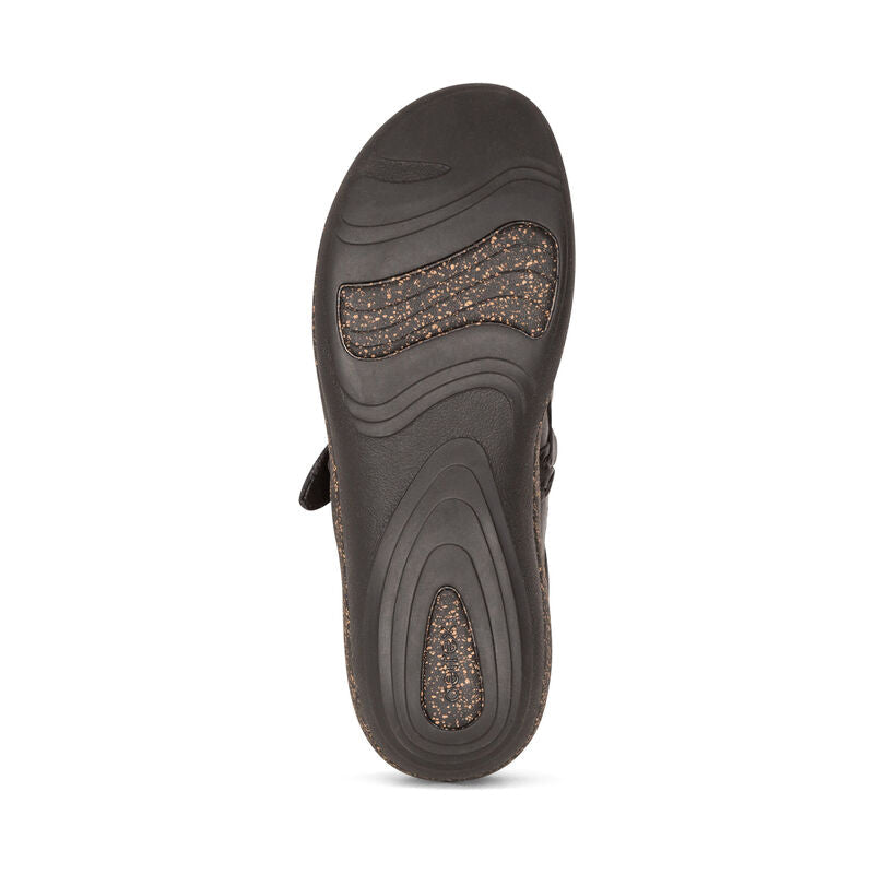 Aetrex Libby Women's Comfortable Orthotic Sandals - Supportive Arch & Cushioned Footbed for All-Day Wear - Perfect for Walking, Travel & Casual Outings