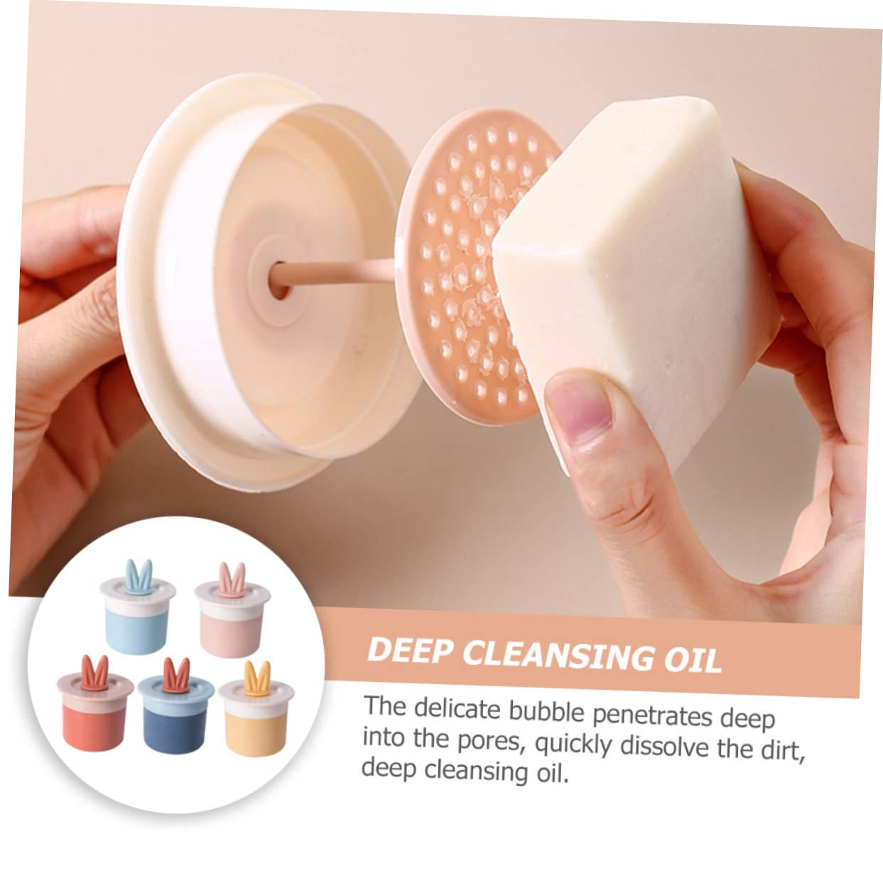 Hemoton 5-Pack Refillable Foam Pump Bottles for Face Wash, Shampoo & Soap Dispenser | Travel-Friendly Bubble Foamer for Cleansing, Lotion & Liquid | Perfect for Home, Salon & Travel Skincare Routine