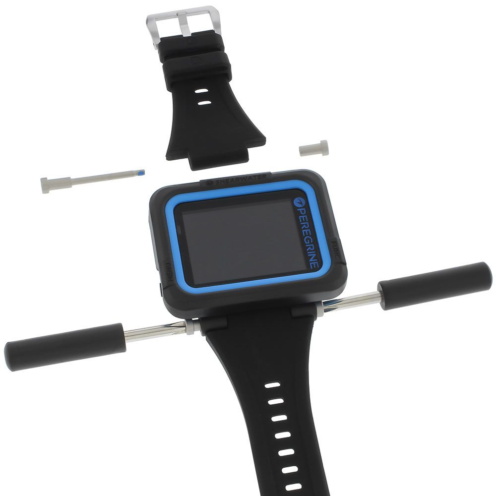 Shearwater Peregrine Dive Computer Single Color Strap Kit - Black | Scuba Diving, Snorkeling & Water Sports Accessory