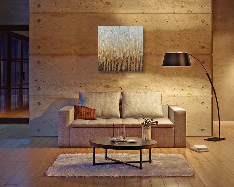 Extra Large Hand Painted Brown Abstract Textured Canvas Wall Art - Modern Oil Painting for Living Room & Bedroom Decor - Perfect for Contemporary Home, Office, and Relaxing Spaces