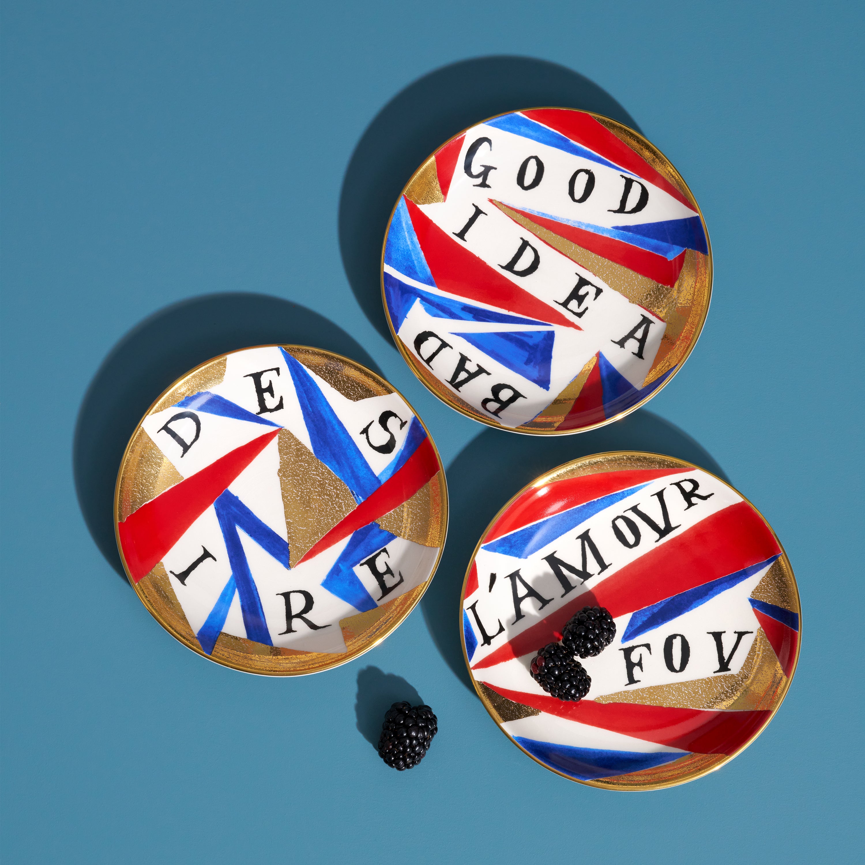 Ruan Hoffmann Good/Bad Idea Plate - Unique Ceramic Dish for Home Decor, Gift Giving & Artistic Display | Perfect for Kitchens, Dining Rooms & Modern Interior Design