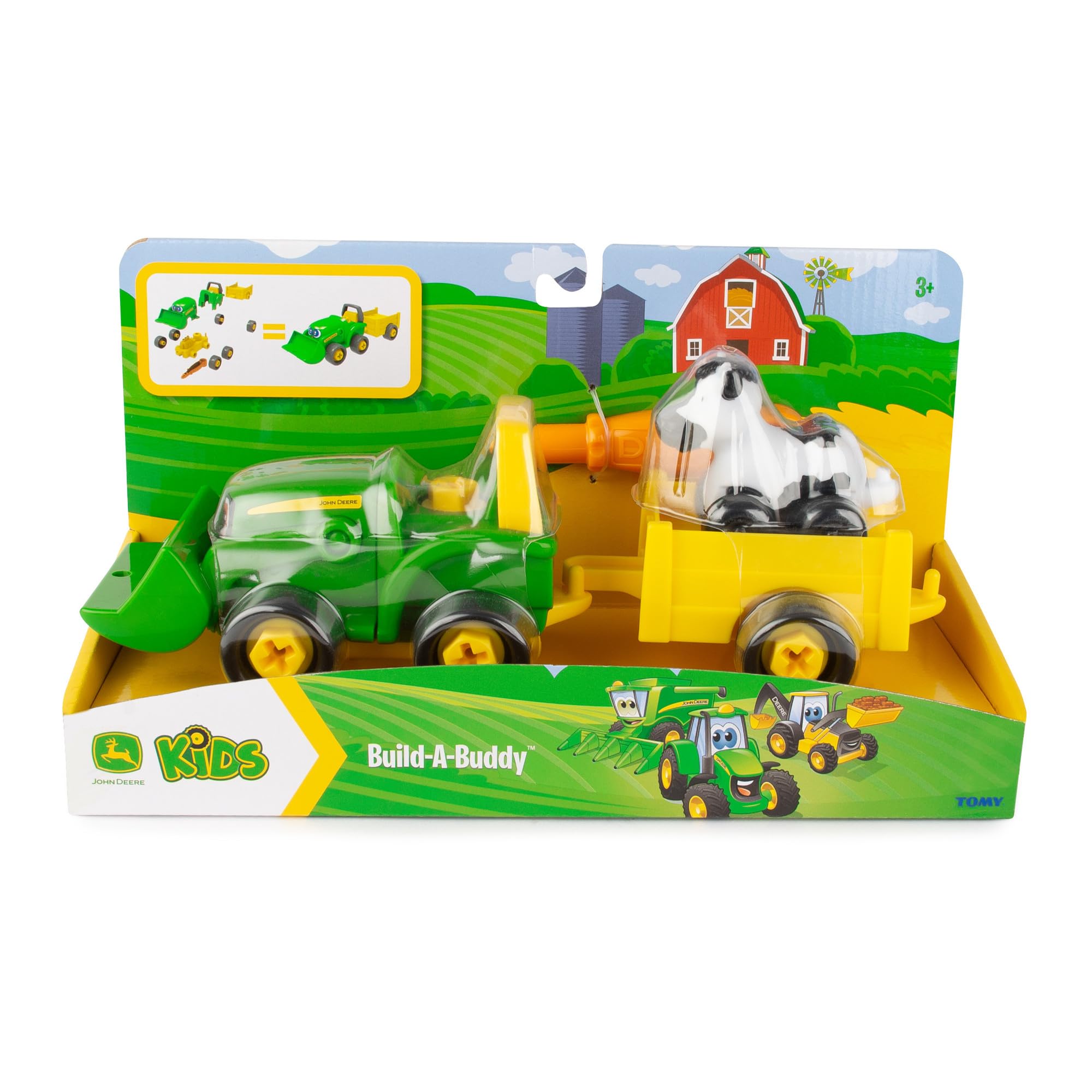John Deere 47209 Green Tractor Toy for Kids - Durable Farm Vehicle Playset - Perfect for Pretend Play, Outdoor Adventures & Collectors