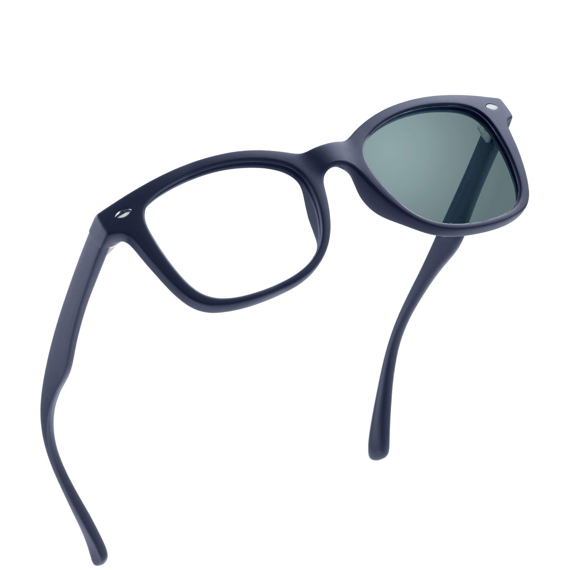 YEIN Blue Light Blocking Glasses with Photochromic Gray Lenses - Anti-Eyestrain Computer & Reading Glasses for Women & Men - Perfect for Office Work, Gaming, and Screen Time Protection