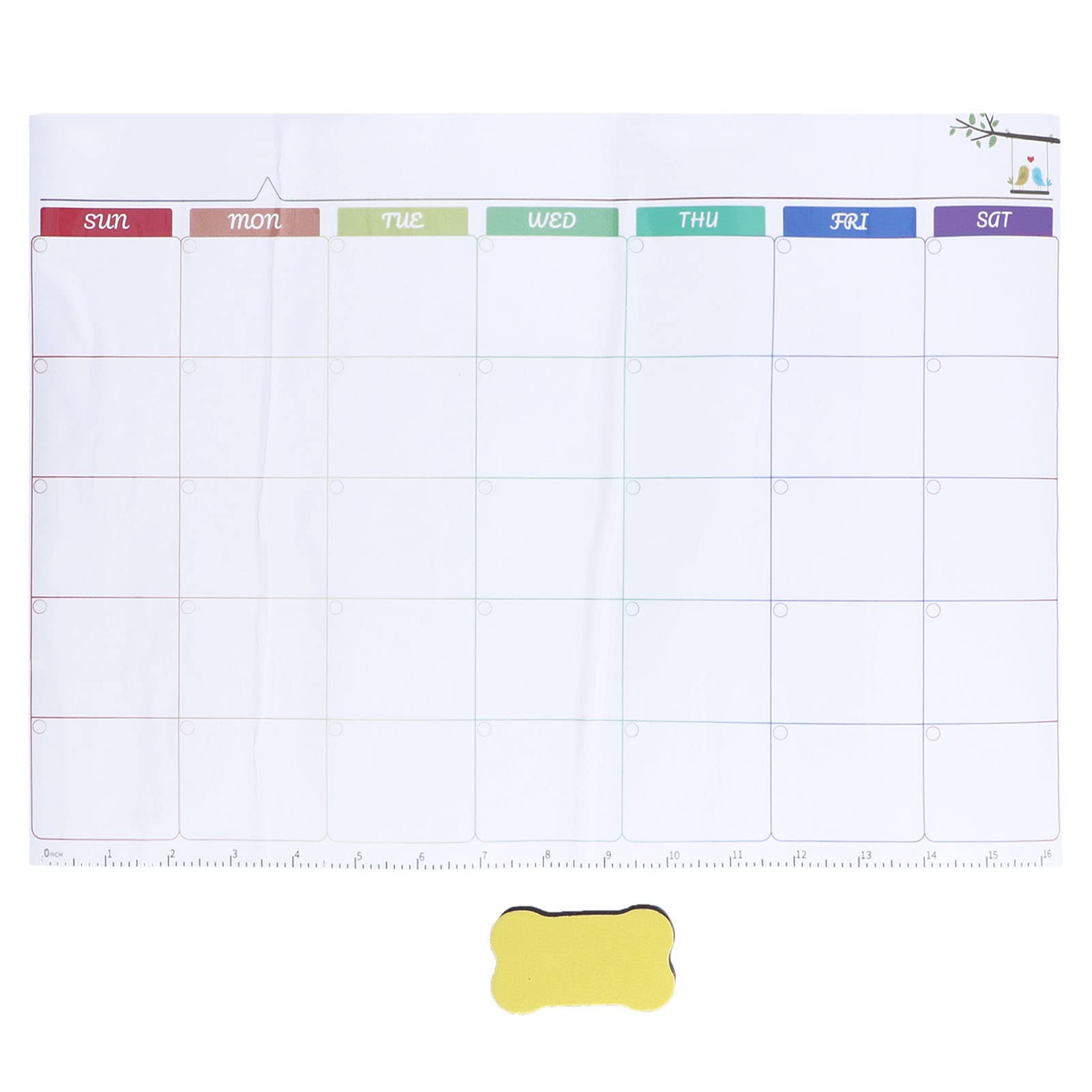 Plplaaobo Monthly Plan Whiteboard Stickers - Self Adhesive, Rewritable & Flexible Whiteboard Sticker for Office, Teaching & Refrigerator - Perfect for Scheduling, Reminders & Organization