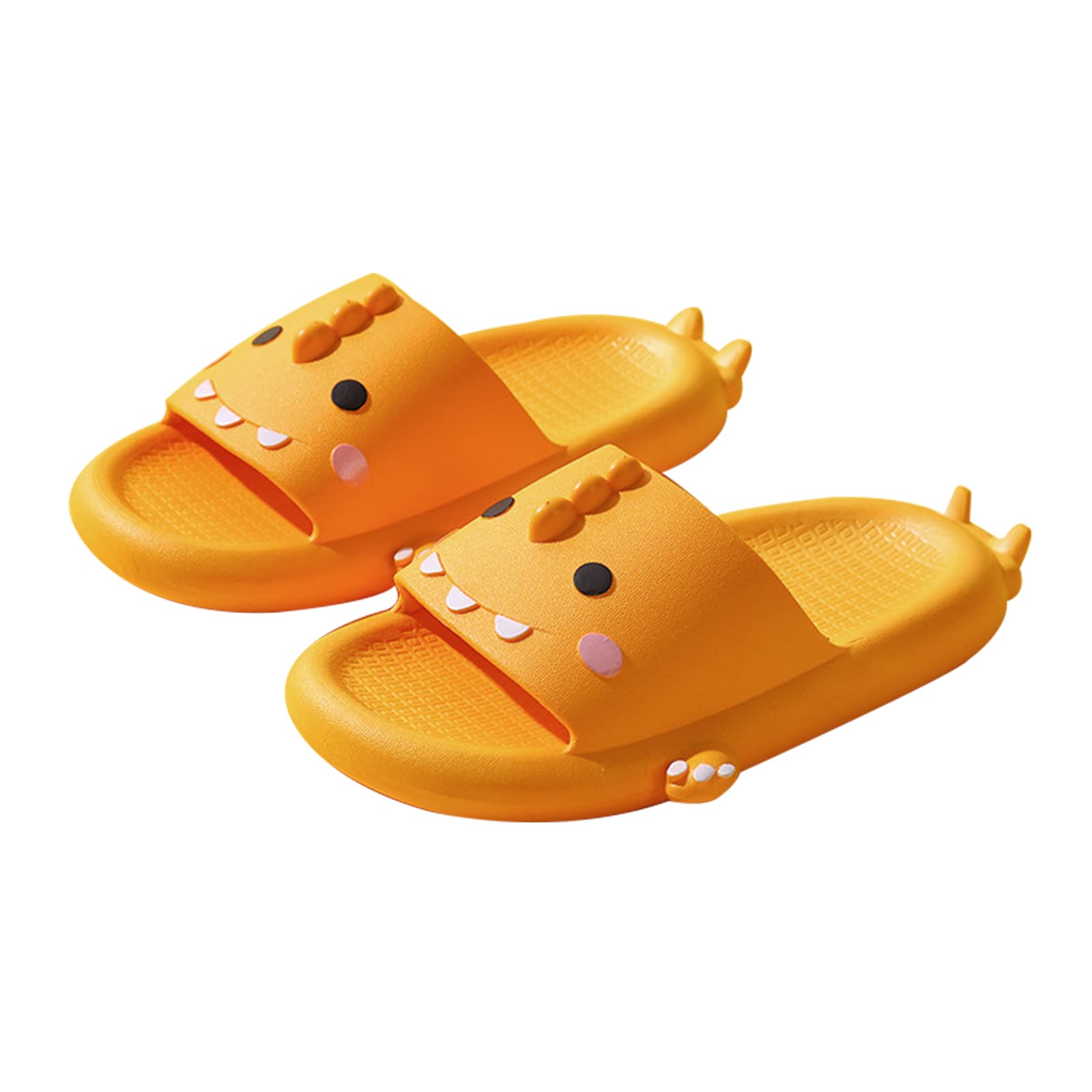 **Weilonghyw Kids Dinosaur Slippers - Soft Open-Toe Summer Slippers for Toddlers & Little Kids - Perfect for Beach, Bathroom & Indoor Play**