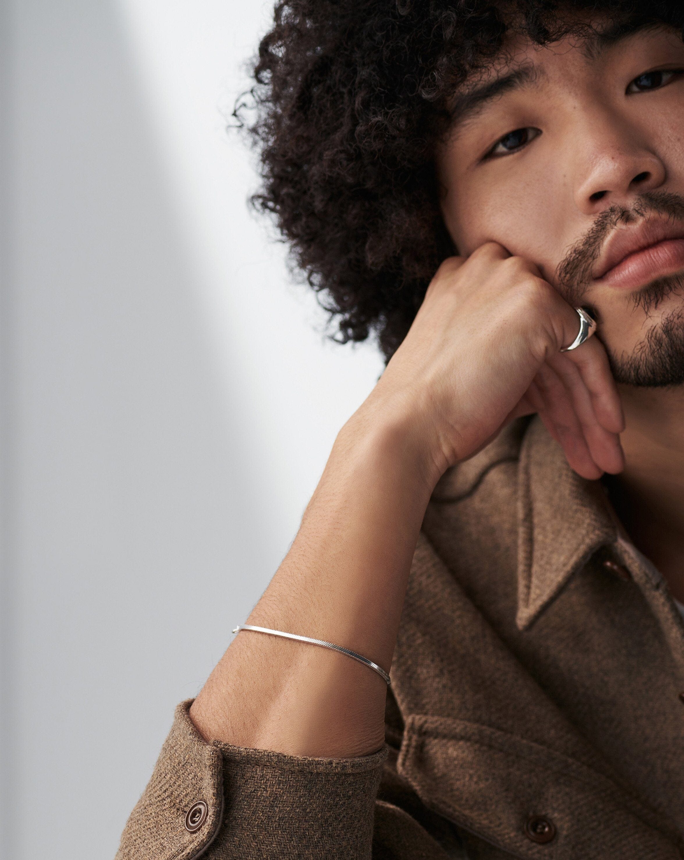 Men's Stainless Steel Square Snake Chain Bracelet - Fashion Jewelry for Casual & Formal Wear - Perfect Gift for Men