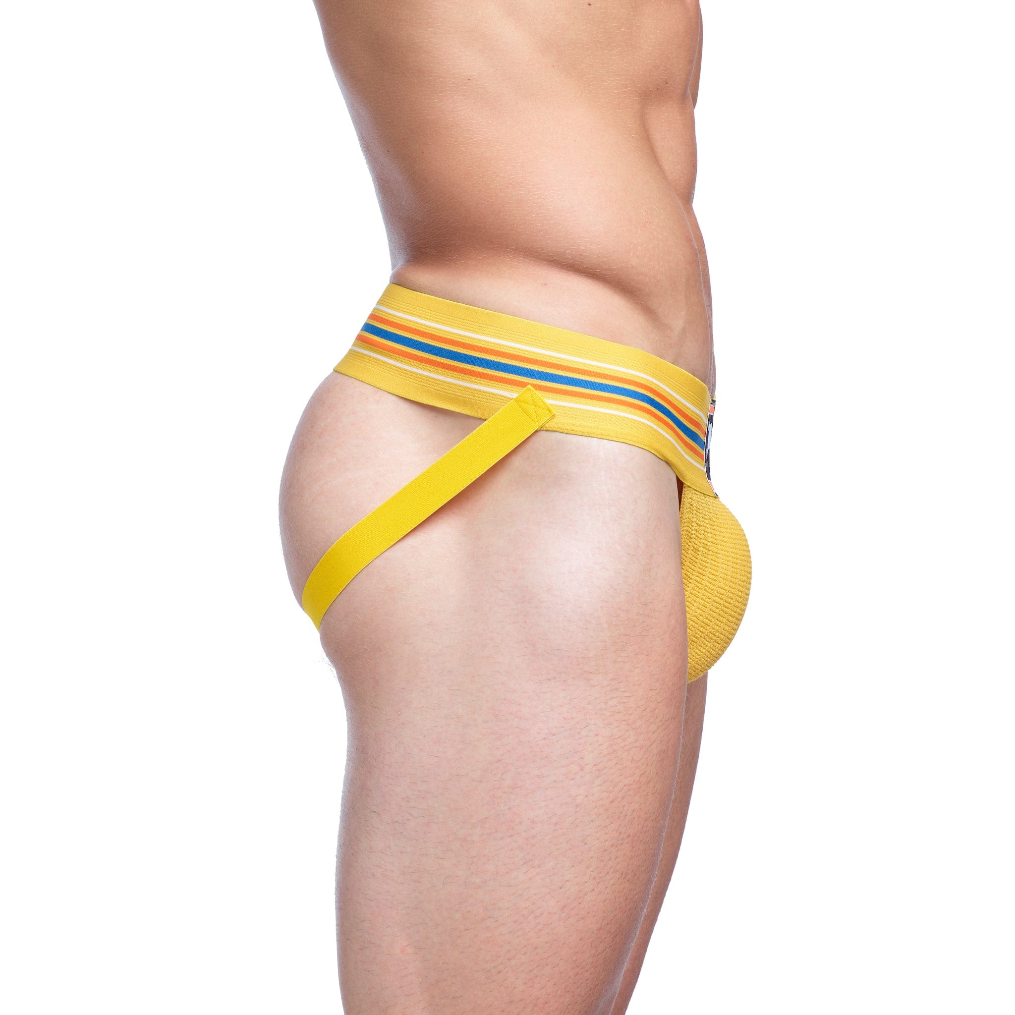Premium Yellow Locker Room Jock Strap - Comfortable Athletic Support for Gym, Sports & Workout | Ideal for Weightlifting, Running & High-Intensity Training