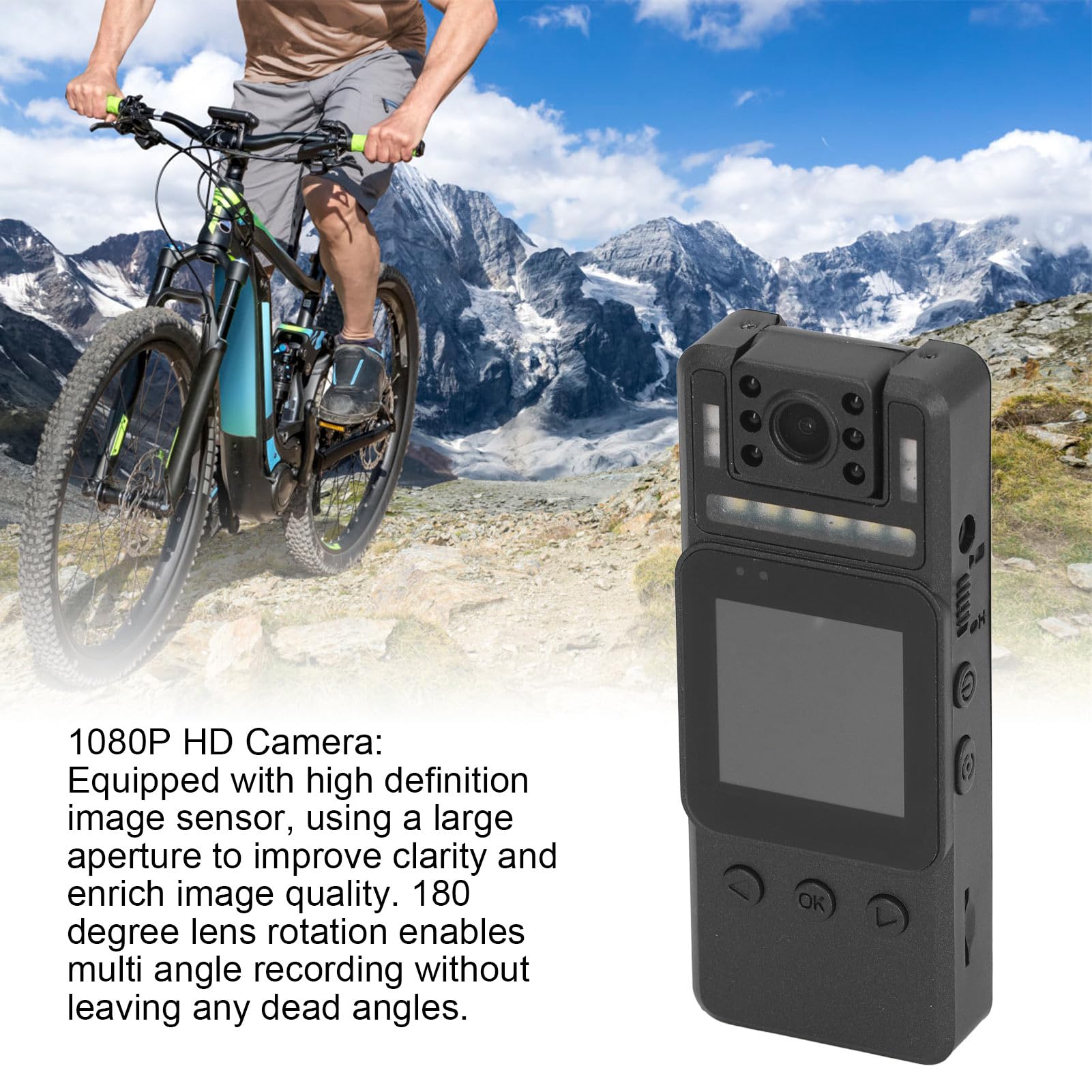 TonySa 1080P HD Sports Action Camera with Night Vision & WiFi - Waterproof Cycling Camera for Outdoor Adventures, Vlogging, and Live Streaming