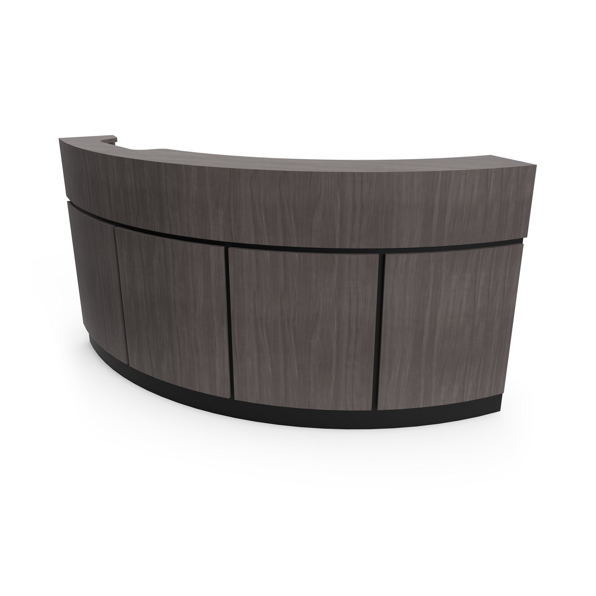 Millennium Curved Gaming Desk - Ergonomic L-Shaped Computer Desk for Home Office & Gaming Setup - Modern Workstation with Cable Management & Sturdy Design - Perfect for Small Spaces & Multi-Monitor Setups