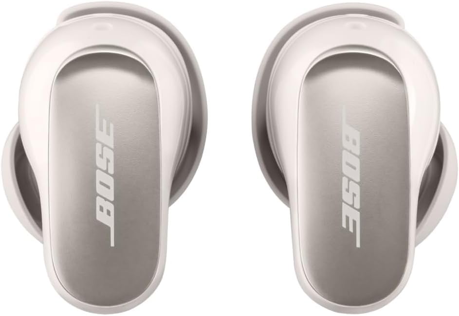 Bose QuietComfort Ultra Wireless Noise Cancelling Earbuds - White (Renewed Premium) | Bluetooth Headphones for Work, Travel & Gym with Crystal Clear Sound