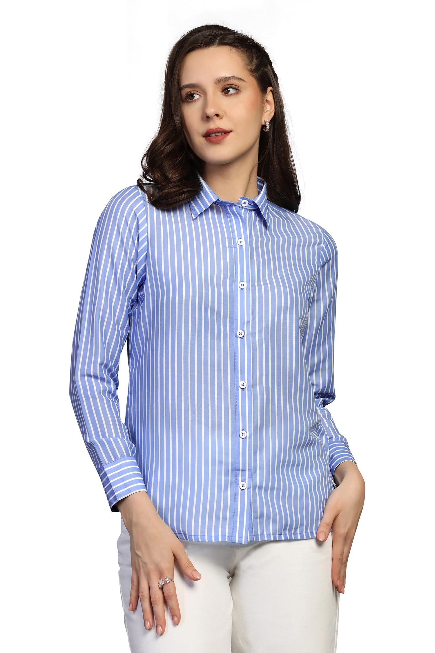 Jwalin Women's Stylish Western Shirt - Casual & Formal Wear for Office & Outings
